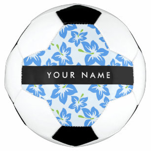Blue Hibiscus, Blue Flowers, Your Name Football