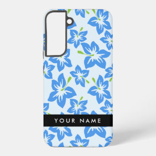 Blue Hibiscus, Blue Flowers, Your Name Samsung Galaxy Case