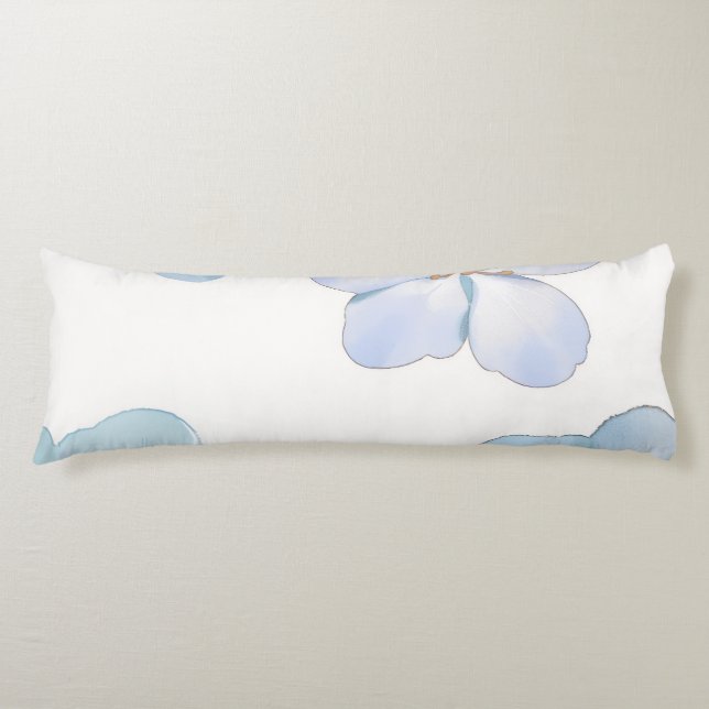 Blue hibiscus  body cushion (Front)