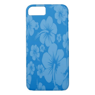 Blue Hibiscus Hawaiian Print iPhone 8/7 Case