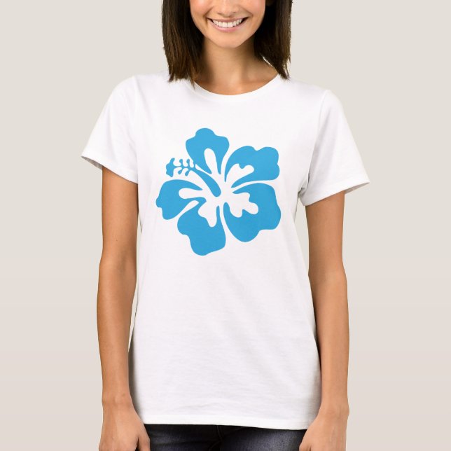 Blue Hibiscus T-Shirt (Front)