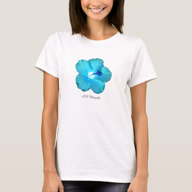 Blue Hibiscus tank top (Front)