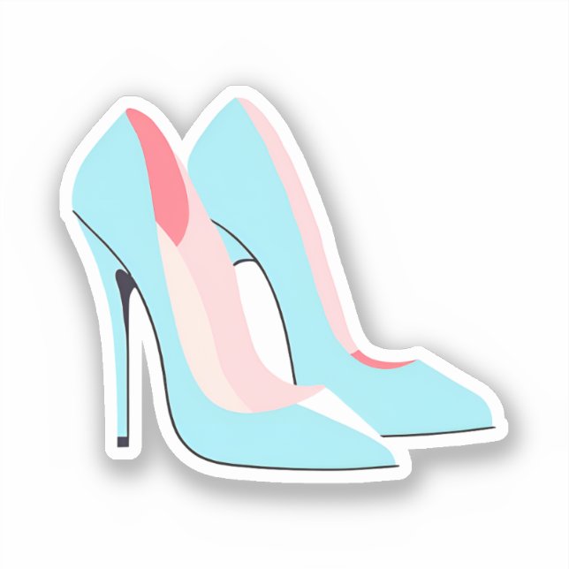 Blue High Heels (Front)