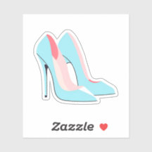 Blue High Heels