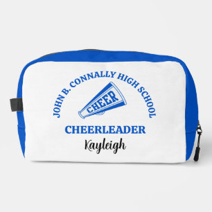 Blue High School Cheerleader Personalised Dopp Kit