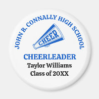 Blue High School Cheerleader Personalised