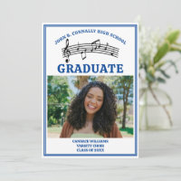 Blue High School Choir Photo Graduation