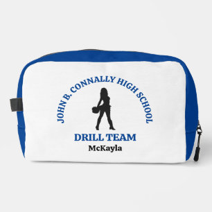 Blue High School Drill Team Dancer Personalised Dopp Kit
