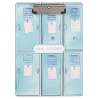 Blue High School Lockers