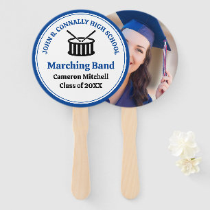 Blue High School Marching Band Customisable Hand Fan