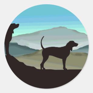 Blue Hills Coonhounds Classic Round Sticker