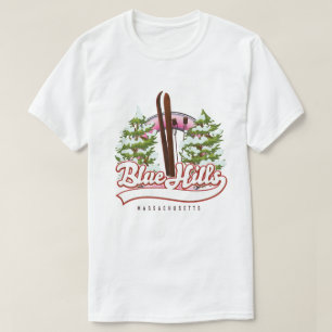 Blue Hills Massachusetts Ski logo T-Shirt