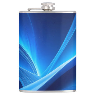 Blue Hip Flask