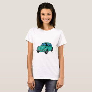 Blue Hippie Car Basic Shirt