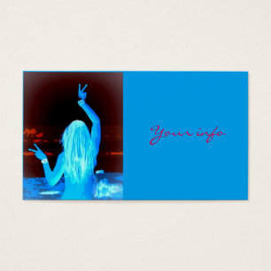 blue hippie girl