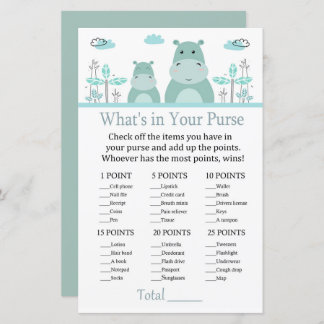 Blue Hippo What's in your purse game