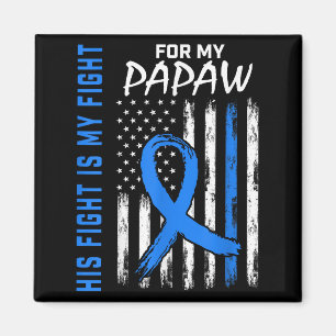 Blue His Fight Is My Fight Diabetes Awareness Shir Magnet