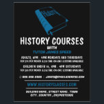 Blue History Book, History Course Advertising Flyer<br><div class="desc">Blue History Book,  History Course Advertising Flyers By The Business Card Store.</div>