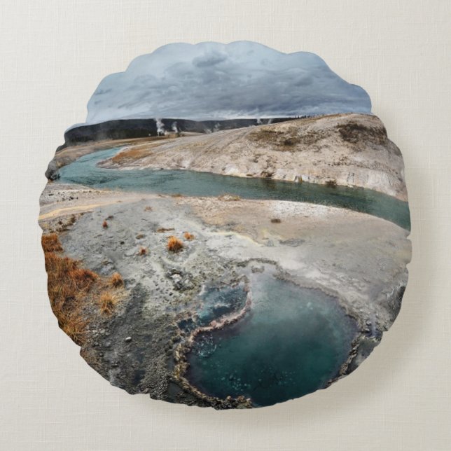 Blue Hole Round Cushion (Front)