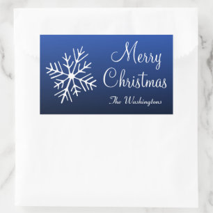 Blue Holiday Stickers