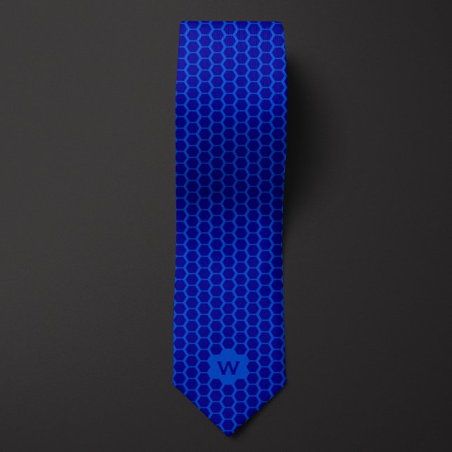 Blue Honeycomb Casual Tie (Creator Uploaded)