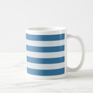 Blue horizontal stripe mug
