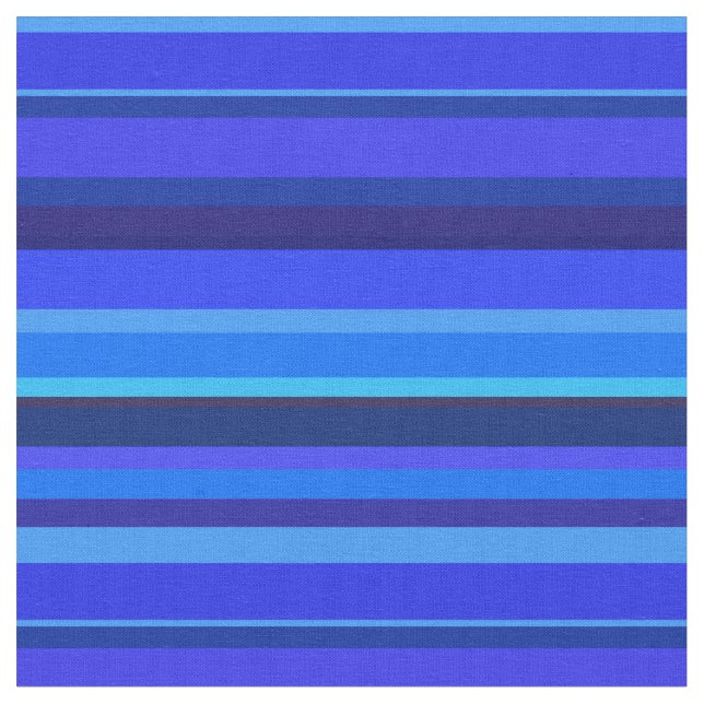 Blue horizontal stripes fabric (Close Up)