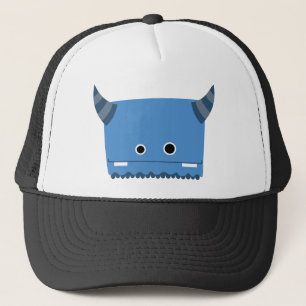 Blue Horned Monster Trucker Hat