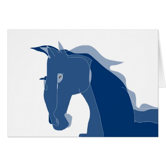 Blue Horse Card