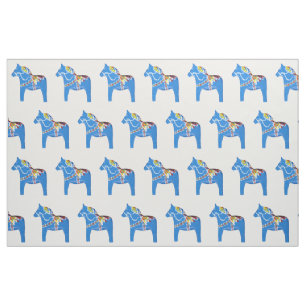 Blue Horse Fabric