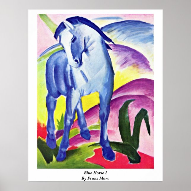 Blue Horse I By Franz Marc Poster (Front)