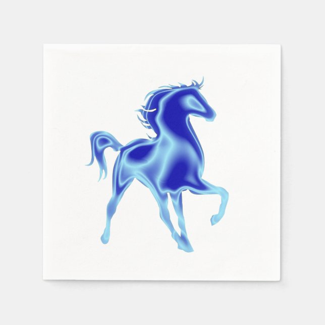 Blue Horse Napkins (Front)