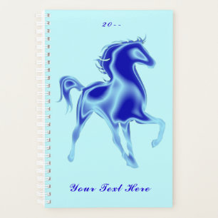 Blue Horse Planner - Custom Text Name