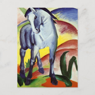 Blue Horse Postcard