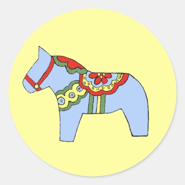 Blue Horse Sticker (Front)
