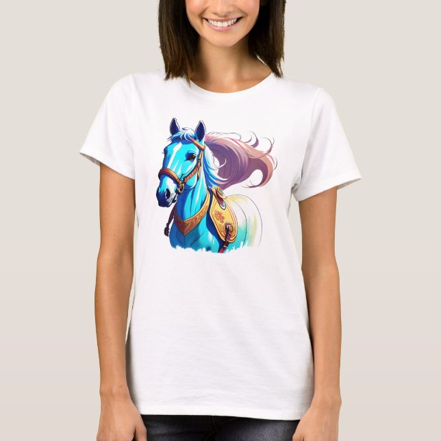 Blue Horse T-Shirt (Front)