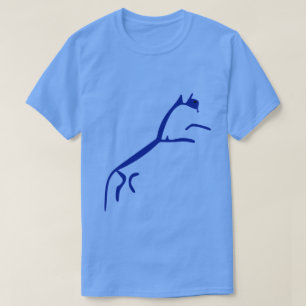 Blue Horse- Uffington White Horse Geoglyph T-Shirt