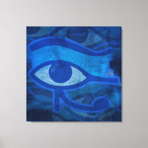 Blue Horus Eye Canvas Print