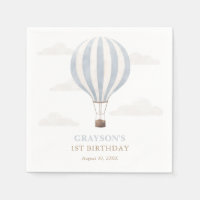 Blue Hot Air Balloon Birthday