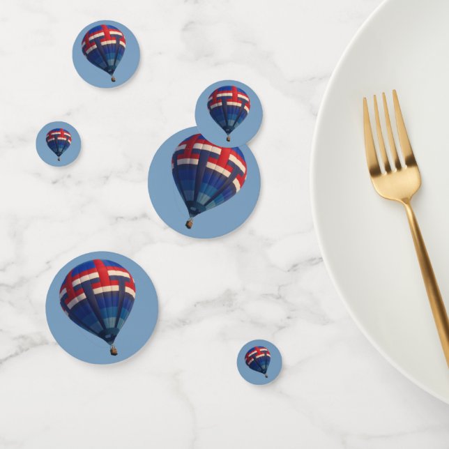 Blue Hot Air Balloon Confetti (Group)