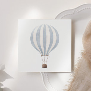 Blue Hot Air Balloon Paper Napkin