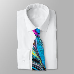 Blue Hot Lava Men's Tie