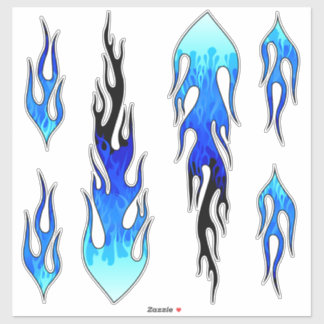 Blue Hot Rod Flames