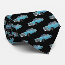 Blue Hotrod 1940s Car Pattern