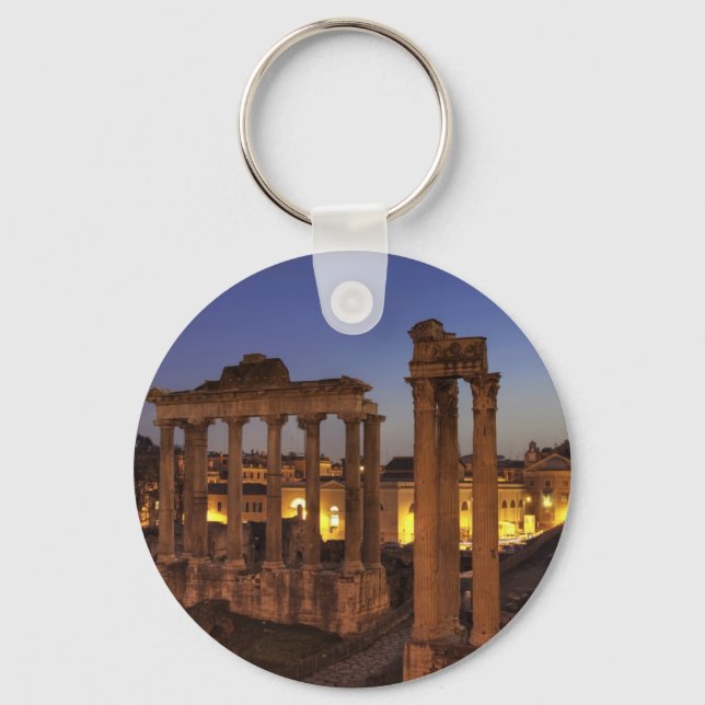 Blue hour at the Forum Romanum, Rome Key Ring (Front)