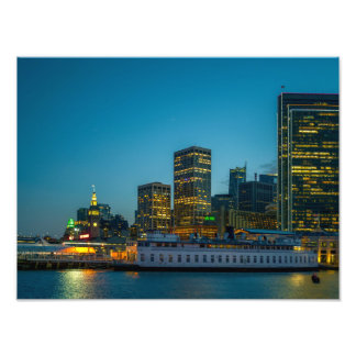 Blue Hour in the City Photo Print