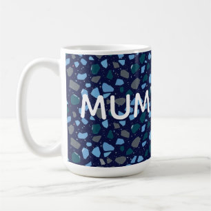 Blue Hour Terrazzo Seamless Pattern Coffee Mug