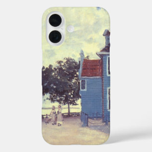Blue House at Zaandam by Claude Monet iPhone 16 Case