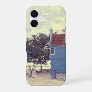 Blue House at Zaandam by Claude Monet iPhone 16 Case