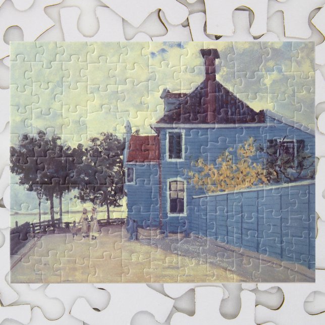 Blue House at Zaandam by Claude Monet Jigsaw Puzzle (Creator Uploaded)